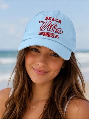 ‘Beach Vibes Only’ Ladies Adjustable Cap